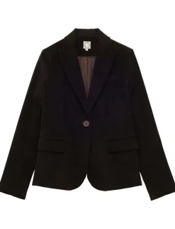 Nicoletta jacket in brown milleraies velvet