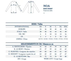 Noa navy/white striped top