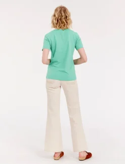 Oscar green round-neck t-shirt