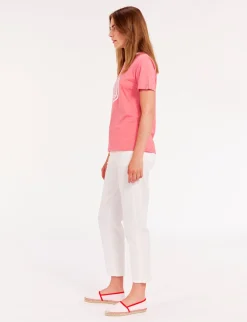 Oscar pink round-neck t-shirt