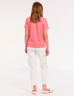 Oscar pink round-neck t-shirt