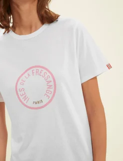 Oscar white logo pink T-shirt