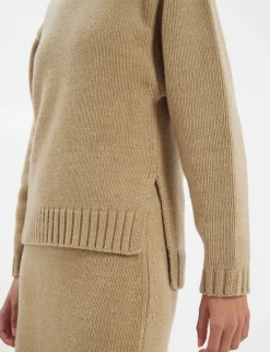 Paulin jumper in camel wool