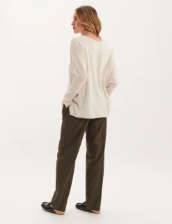 PONCHO PULLOVER TUNISIAN COLLAR ML