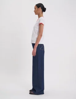 Priscilla white cotton T-shirt