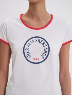 Priscilla white cotton T-shirt