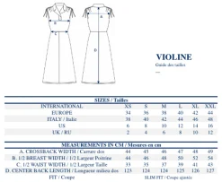 Purple dress in sandy linen