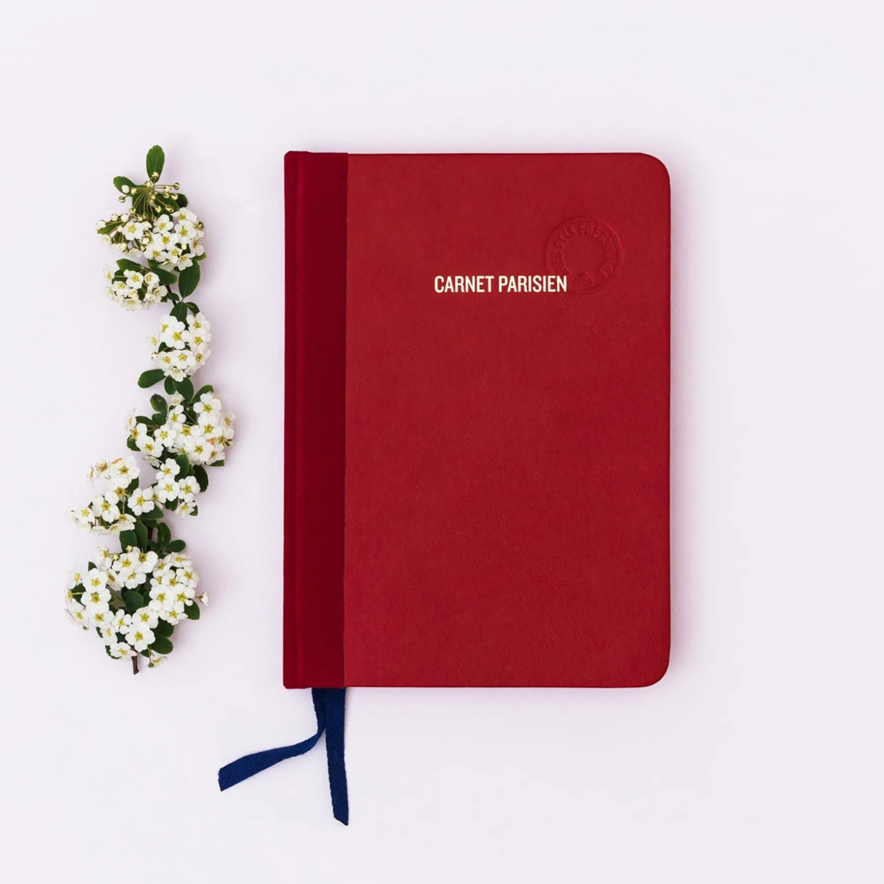 Red Parisian notebook