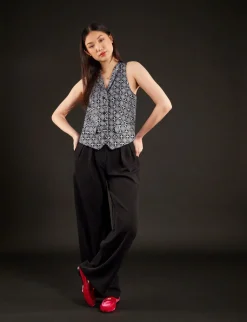 Robinson blue and white waistcoat