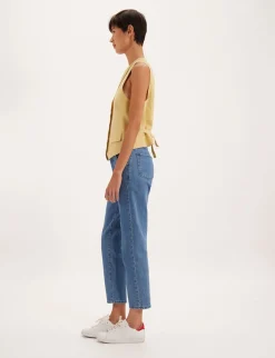 Robinson cardigan in lemon linen