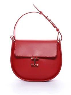 Senda red leather bag