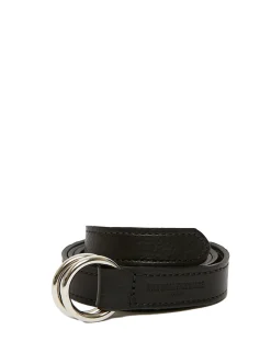 Sidonie black leather belt
