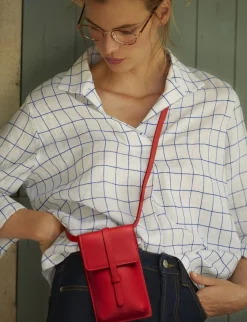 Smartphone bag Léonore red