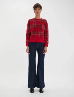 Ulysse red jacquard jumper