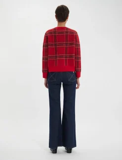 Ulysse red jacquard jumper