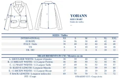 Yohan jacket in blue linen